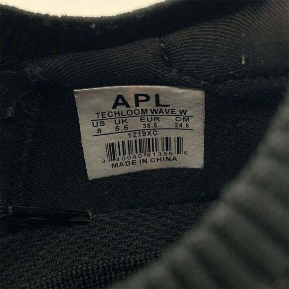 APL Women's TechLoom Wave Sneakers Black/White Size 8 Athletic Shoes - Picture 8 of 9